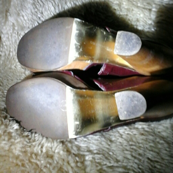 Stella McCartney Platform Burgundy Vegan Leather 8 - Picture 4 of 4